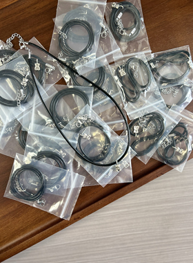 bm风项链复古小熊黑绳choker颈链叠戴夏新款女高级感锁骨链bm平替