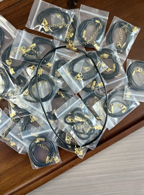 bm黑绳小熊同款choker女朋克风高级感颈链简约百搭锁骨链小众饰品