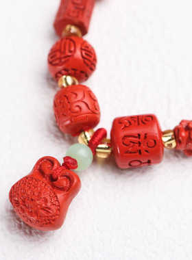 转运珠正品七夕桃花多宝手链百搭