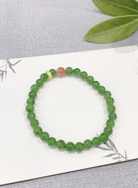 碧玉单圈手链6mm原创设计款