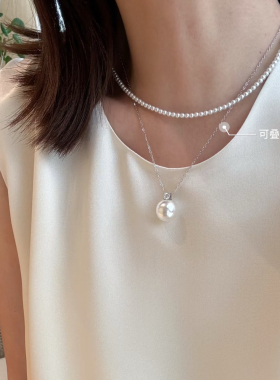 925银天然淡水珍珠项链手链