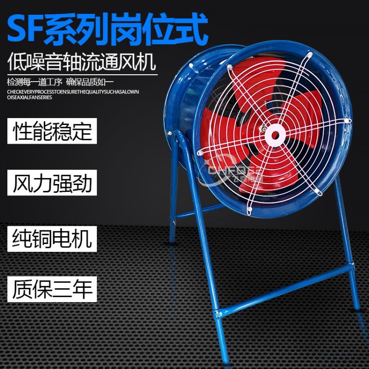 700mm轴流风机SF7-4 3KW 380V岗位脚架工业排风扇换气扇散热风机 - 图2