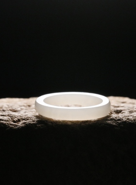 新疆和田玉苏工招财猫戒指