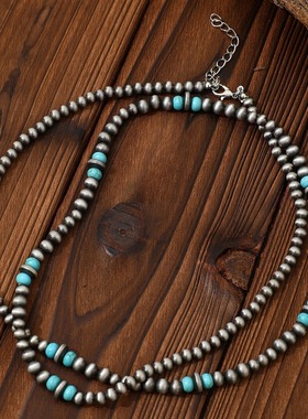 可叠戴几何复古简约时尚毛衣链