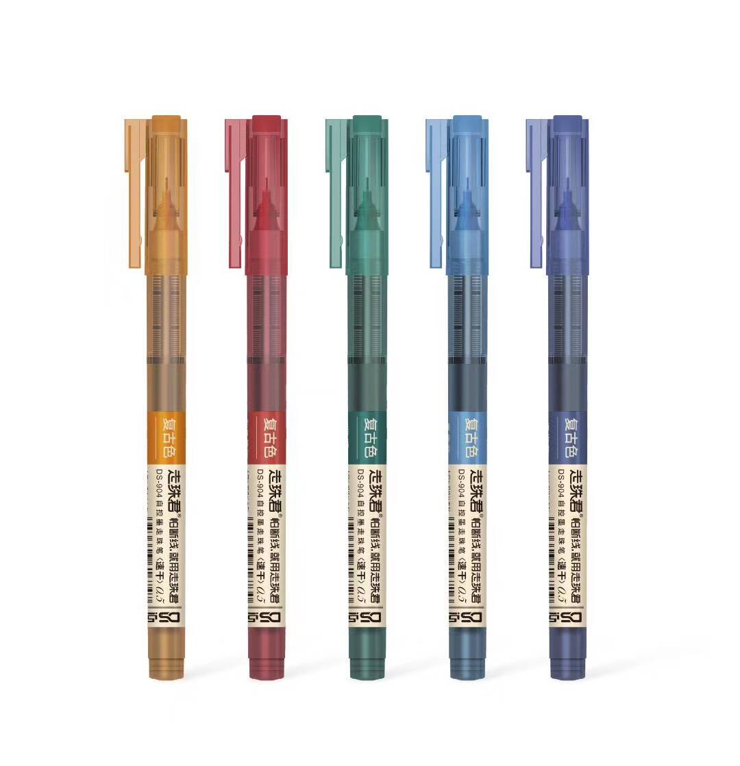 Midas touch retro color ballpoint pen quick drying