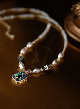 花阁原创贝母奢小众女轻螺链马蹄