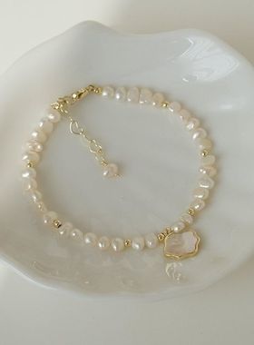 花阁原创时尚网贝壳贝母手链简约