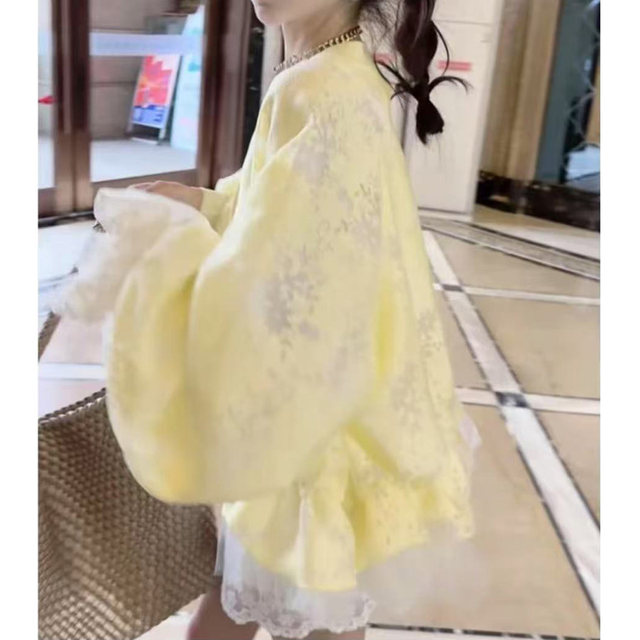 New spring and summer jacquard sunscreen thin hollow lace