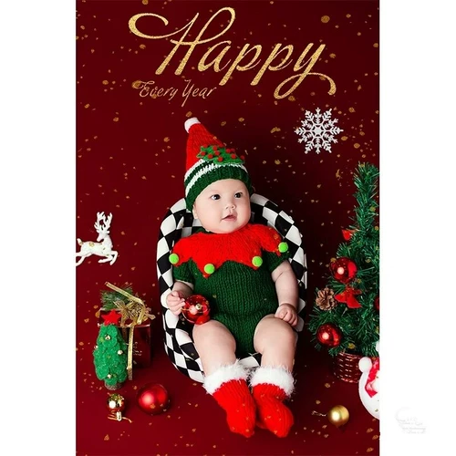 Детские тематические костюмы для фотосъемки, студийный рождественский костюм для фото на 100 дней, реквизит для фотосессии на 100 дней для ребенка