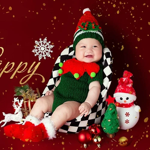 Детские тематические костюмы для фотосъемки, студийный рождественский костюм для фото на 100 дней, реквизит для фотосессии на 100 дней для ребенка