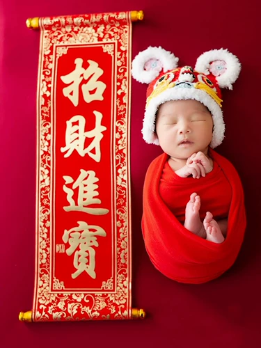 Трикотажный реквизит для фотографии ручной работы, шапка, кукла, комплект для новорожденных, тигр, 3 предмета