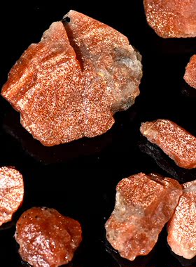 天然太阳石原石吊坠节日礼物