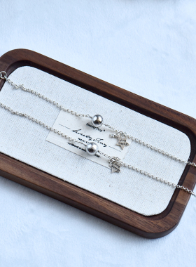 天然镍铁陨石首饰套装925银镶嵌