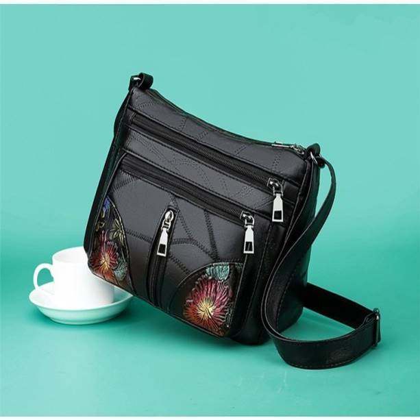 中年女士妈妈包羊皮质感软皮女包百搭时尚大容量单肩斜挎包婆婆包,淘宝优惠券,粉丝福利购,淘宝优惠卷