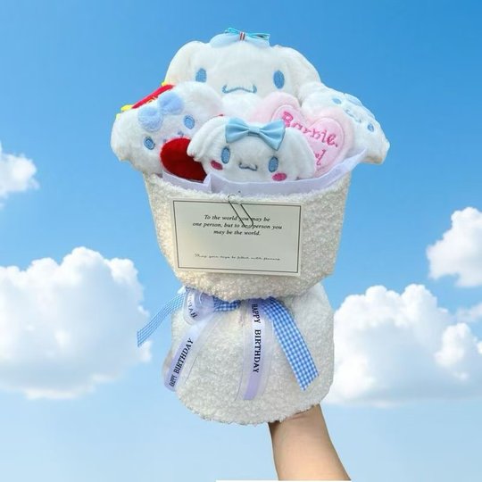 玉桂狗玩偶公仔成品花束可爱少女心创意实用生日礼物女送女友闺蜜