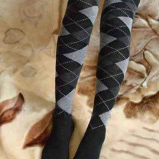 清货！日韩系列经典格棱形格四骨过膝长筒棉袜多色数量有限清完止,淘宝优惠券,粉丝福利购,淘宝优惠卷