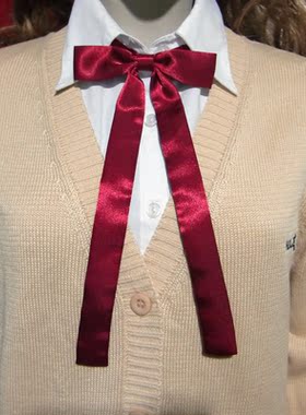 简易飘带厚涤丝职业校服制服配饰
