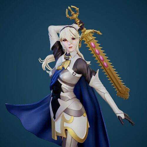 可琳Corrin火焰之纹章3D打印模型STL文件素材高精度已分体 - 图3
