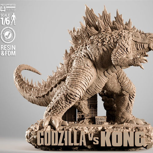 怪兽之王哥斯拉霸气十足3D打印模型STL文件素材高精度已分体 - 图3