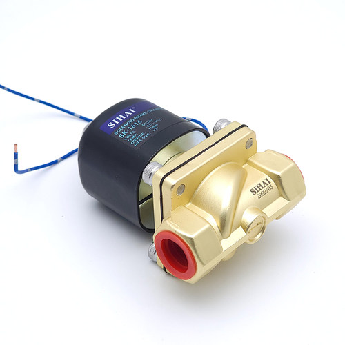 四海淋水货车电磁阀24V淋水器大流量纯铜滴水刹车开关四分淋水阀 - 图2