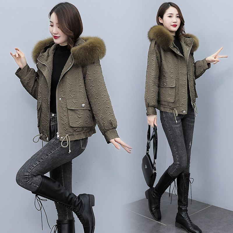 派克短款2021新款韩版加绒加厚棉服 依蓝姗棉衣/棉服