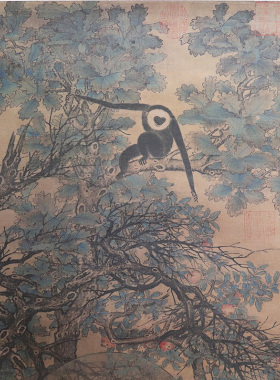 二玄社复制品刘松年罗汉图挂轴