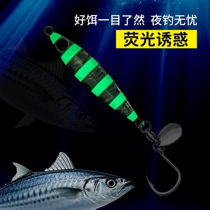 远投小胖子铁板路亚饵夜光海钓旋转亮片鲅鱼刀鱼带鱼通杀鱼饵假饵,淘宝优惠券,粉丝福利购,淘宝优惠卷