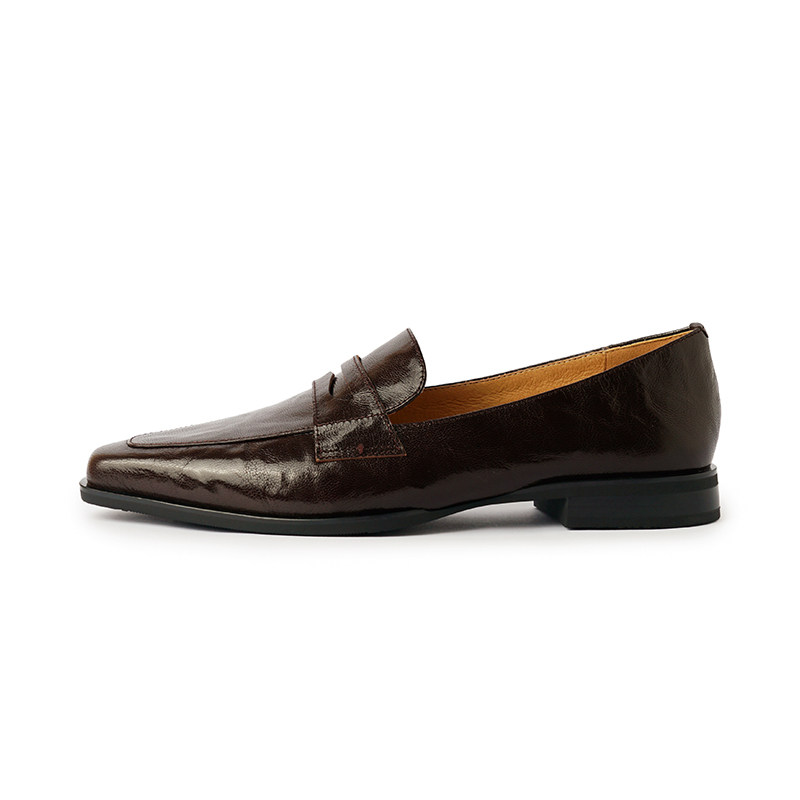 Kmeizu显脚小~羊皮乐福鞋女春新款小皮鞋2cm低跟平底法式单鞋简约,淘宝优惠券,粉丝福利购,淘宝优惠卷