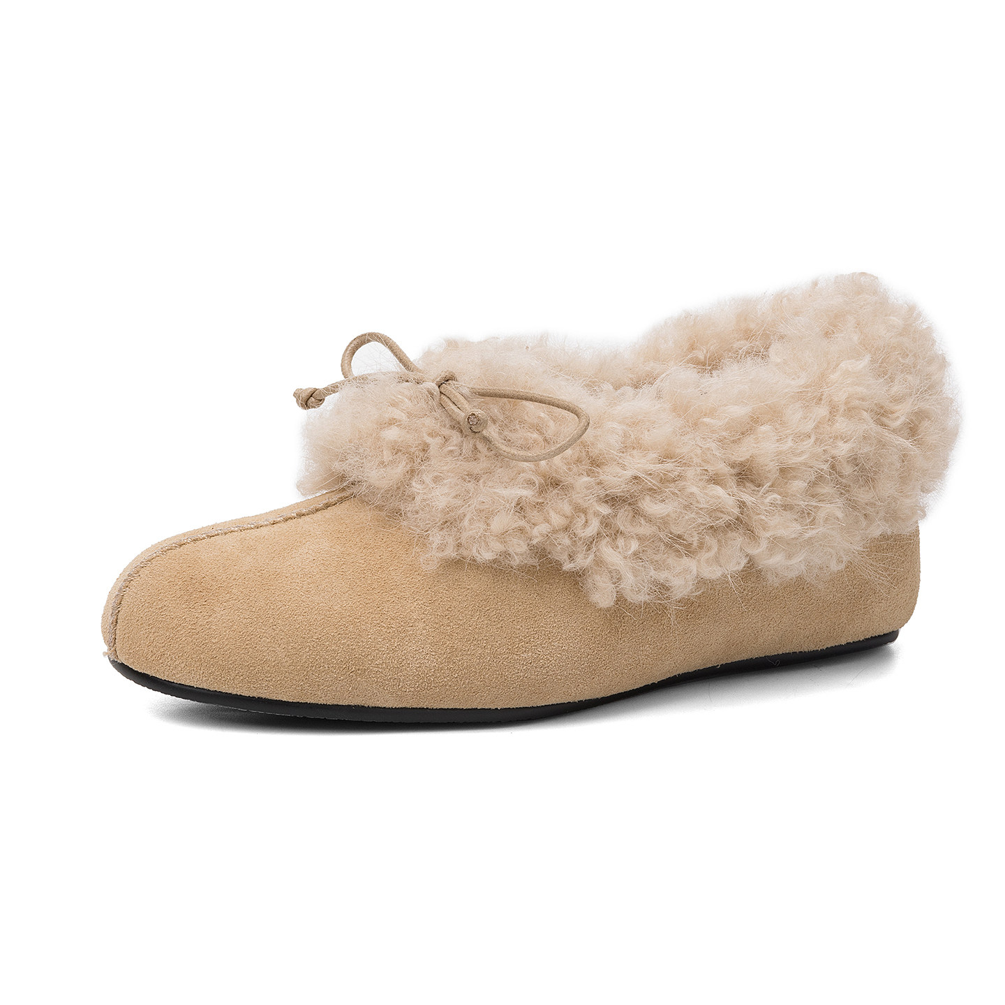 Kmeizu巨软~平底毛毛鞋女秋冬加绒加厚温柔雪地鞋大棉内增高单鞋,淘宝优惠券,粉丝福利购,淘宝优惠卷