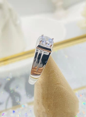 梵希瑅男款莫桑钻源头货源戒指