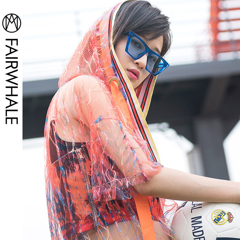 马克华菲女装2020夏炫酷街头性感 易崴迅服饰蕾丝衫/雪纺衫