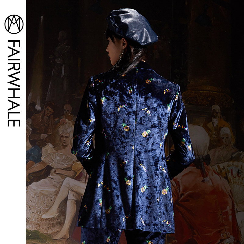 马克华菲女装2020春新款帅气ol通勤 易崴迅服饰短外套