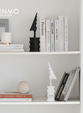 摆件样板间装饰品本墨树脂诧寂风