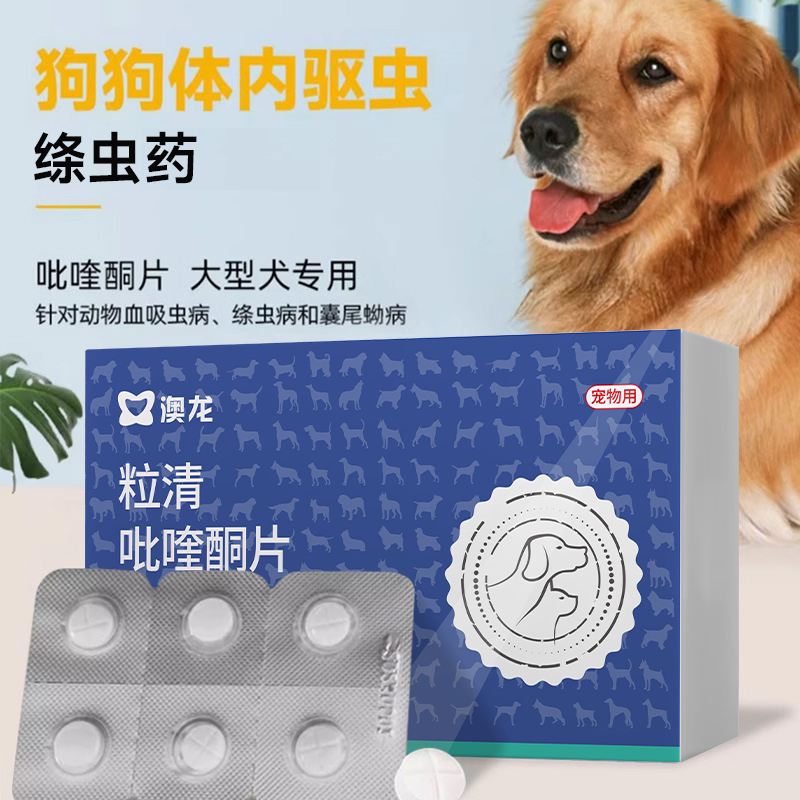 雷米高狗狗体内驱虫绦虫专用药宠物体内外一体吡喹酮幼犬成犬驱虫