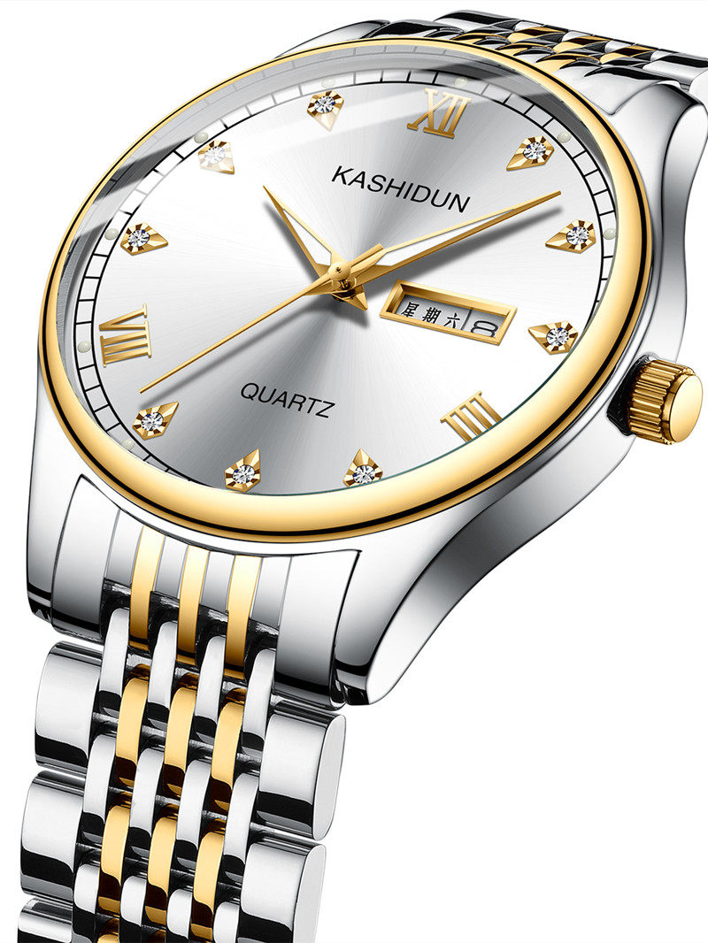 卡诗顿男女商务时尚防水夜光石英表 卡诗顿尚美国产腕表