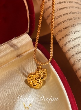 「灵葫纳吉」新款金色锁骨链S925银高级感气质葫芦颈链女百搭项链