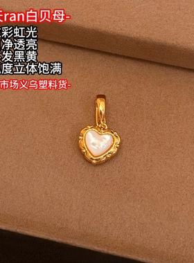 「手作吊坠集」秋冬百搭圆盘吊坠项链轻奢颈链小众设计感锁骨链女