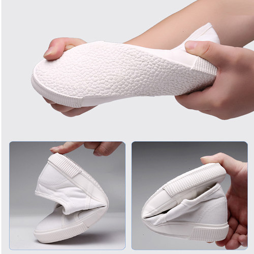 环球新款透气小白鞋女韩版帆布鞋软底透气百搭舒适休闲鞋街拍单鞋 - 图2