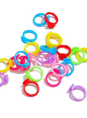 DIY软胶pvc戒指硅胶戒圈小礼品儿童卡通赠品