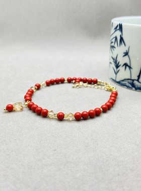 柏亦珠宝转运新款本命年朱砂手绳