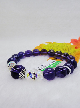 乌拉圭天然紫水晶手链紫晶复古款