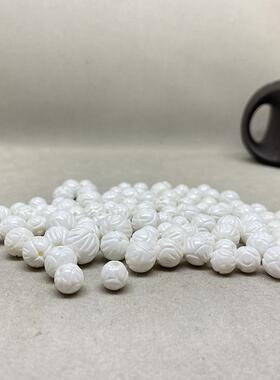 天然贝壳莲华散珠子DIY手链配件