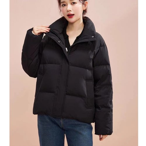 缝纫图纸样1121款冬季立领插肩袖宽大羽绒服纸样裁剪样板图DIY1:1 - 图1