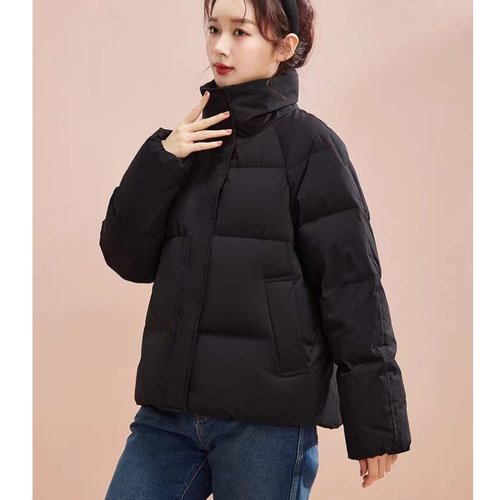 缝纫图纸样1121款冬季立领插肩袖宽大羽绒服纸样裁剪样板图DIY1:1 - 图2