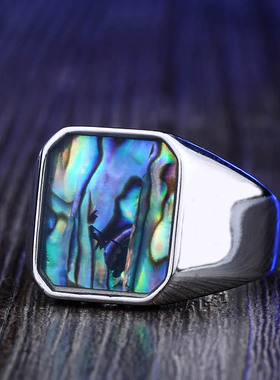 跨境男士复古个性创意不锈钢戒指