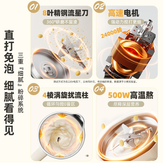 Small soy milk maker bear without filtering