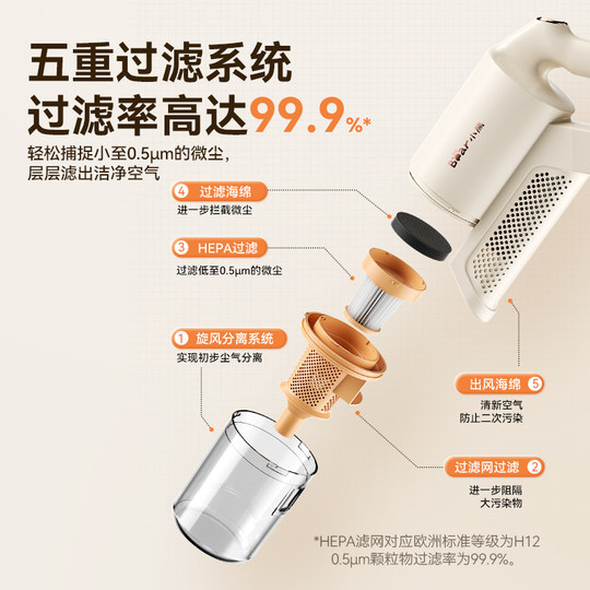 Bear Hurricane Strong Suction Vacuum Cleaner Integrated Towing Machine