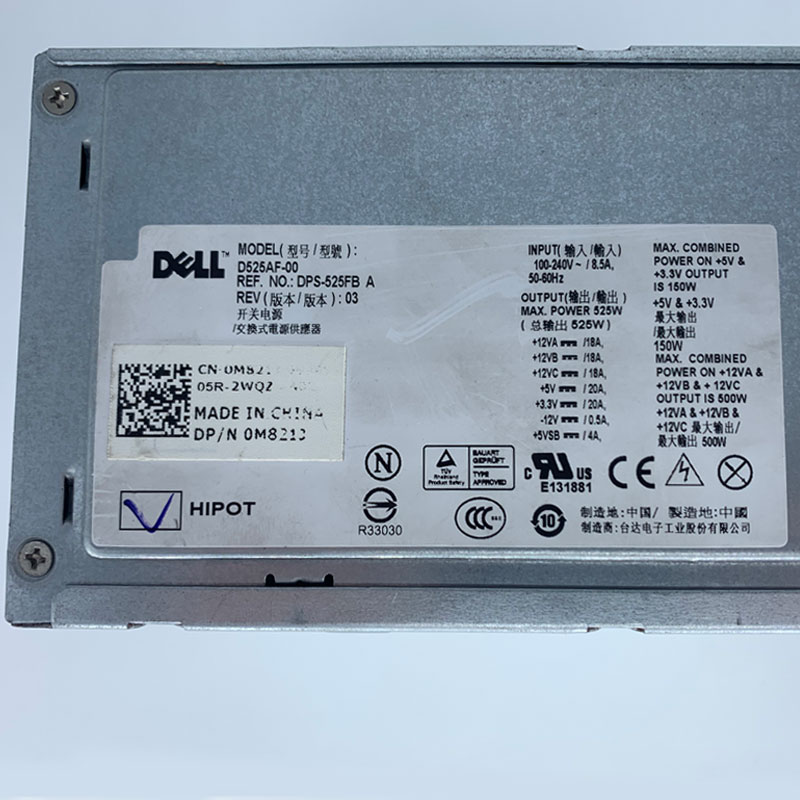 原装DELL工作站T3500电源525通用 D525AF-00 H525AF-00 H525EF-00-图2