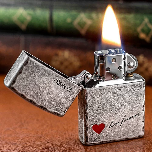 Креативная зажигалка на керосине в виде сердечка на день Святого Валентина, подарок на день рождения, делается под заказ