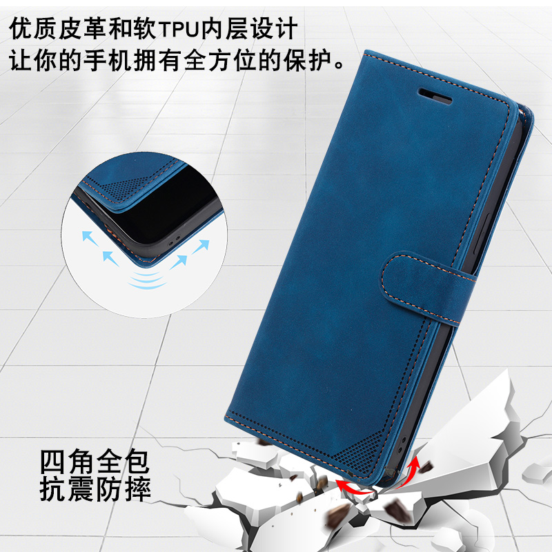 适用oppoA11手机壳翻盖全包镜头双面防摔OPPO11X保护套真皮创意钱包式插卡男女款5G磁吸皮套 - 图3